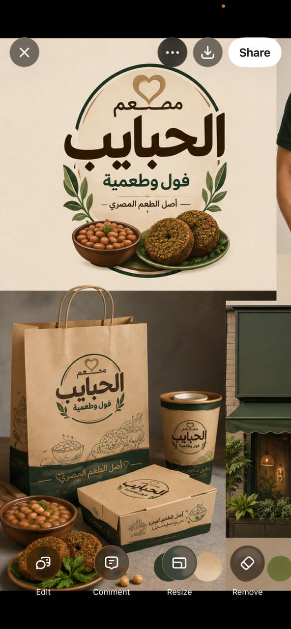 فلافل مطعم الحبايب